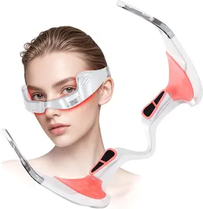 Under Eye Red Light Therapy Nutra Light Red Light Glasses, Red 650nm Under Eye Red Light Therapy Glasses to Reduce Dark Circles, Eye Bags, Puffiness, Wrinkles, and Relieve Eye Fatigue