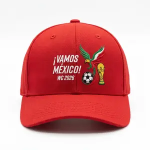 Football 2026 Tournament Embroidered Hat, Curved Brim Adjustable Cap, Premium Cotton Outdoor Hat for Men Women, Breathable Lightweight Travel Hat, Casual Streetwear Style, Unisex Fashion, Summer Outdoor Cap