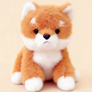 Large Shiba Inu Plush Toy, Home Decor Pillow, Gift for Kids and Family, Day and Mother's Day Present, Soft and Cozy, Huggable Stuffed Animal