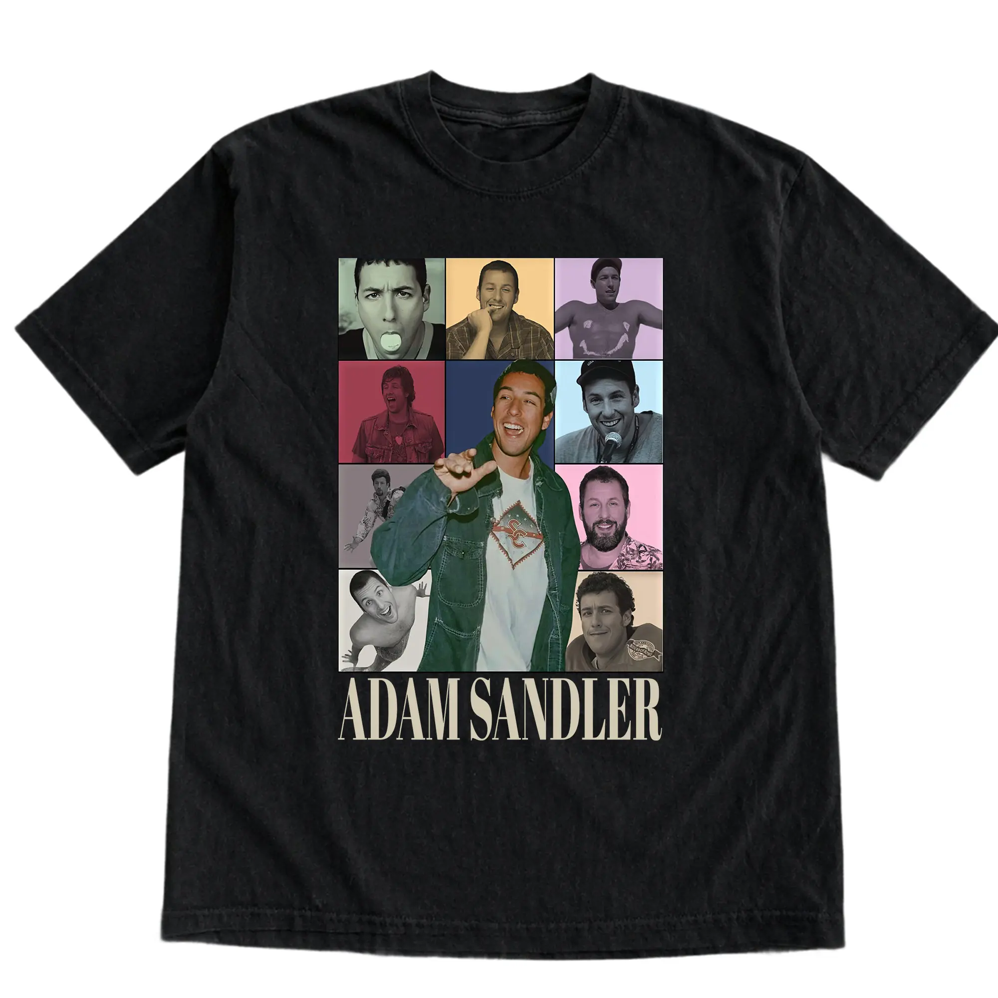 🎬 🖤 😂 Adam Sandler Vintage Shirt, Retro Pop Culture Graphic Tee, Funny Movie Star T-Shirt, Gift For Boyfriend Menswear Top Streetwear, Gift For Men Women, Trending T-shirt