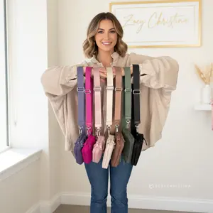 Convertible Crossbody & Wristlet Wallet Bag – 7 Colors | 2-Zipper Purse with Card Slots, Phone Holder & Adjustable Strap body full size puffer