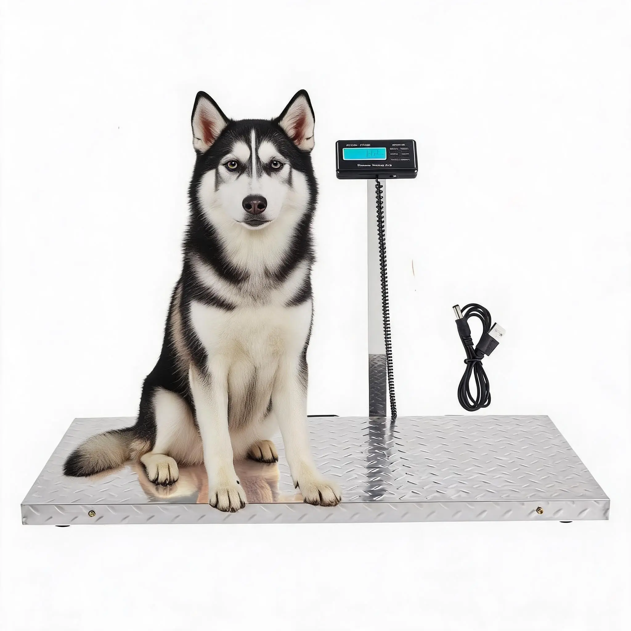 Livestock Scale 1100lb x 0.2lb for Sheep Goat Pig Dogs Large Breed, Portable Handle Animal Scale Heavy Duty Industrial