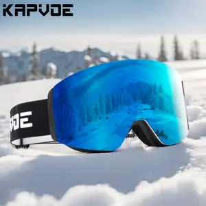 KAPVOE Anti Fog Ski Snow Goggles HD Impact Resistant Helmet Compatible Winter Snowboard Skiing Mountain Outdoor Sports Eyewear