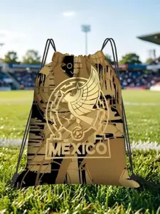 1 pc Mexico Football Kawaii Drawstring Bags Shopping Shoe Clothes Storage Multi-function Teen Portable Rucksack Pouch Match Day Essentials