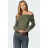 Kenna Fold Over Knit Top