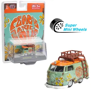 M2 Machines 1:64 1960 Volkswagen Delivery Peace & Love Weathered