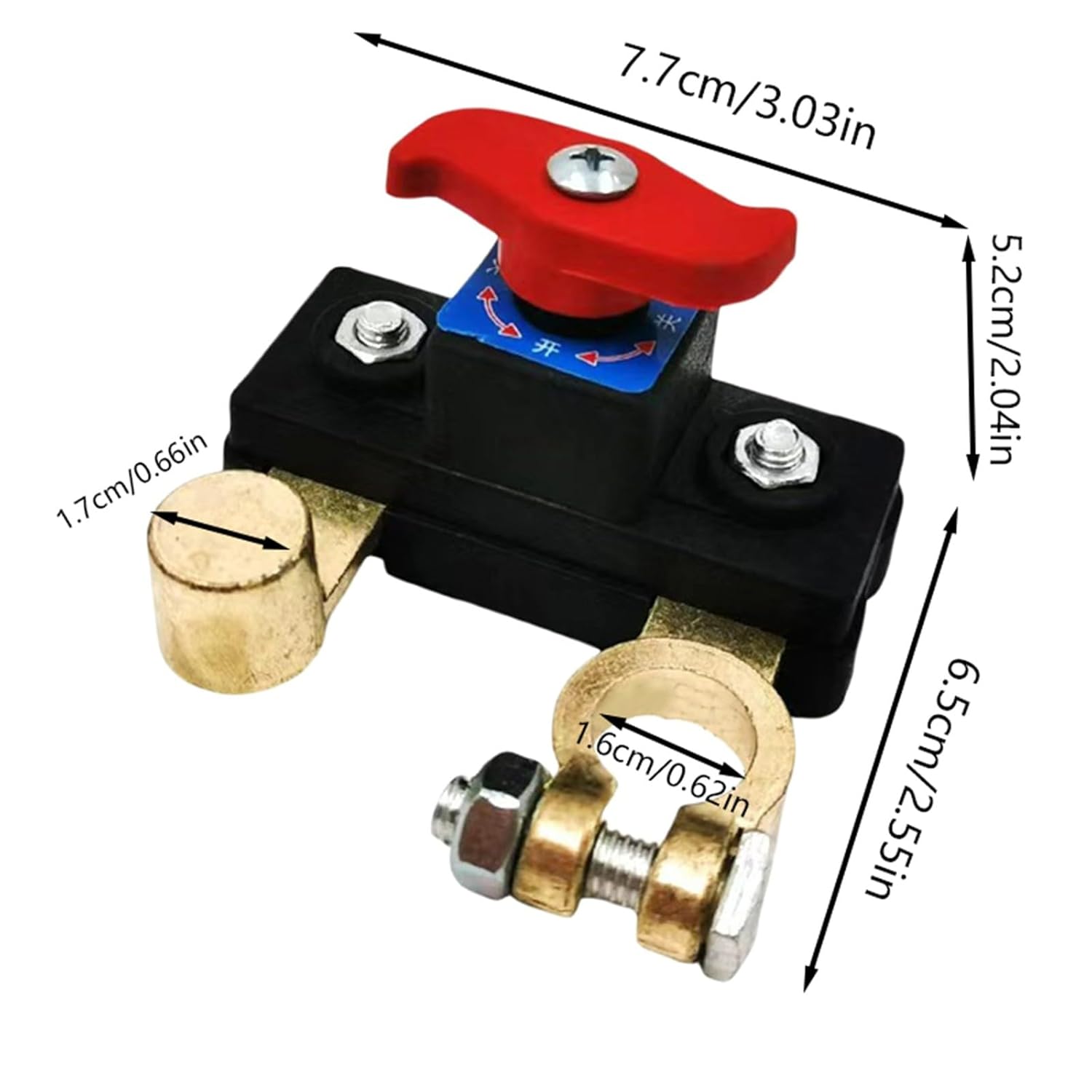 VAYWET Car Battery Power Cut-Off Switch Breaker, 12V/24V Universal Top Post Battery Quick Disconnect, Pure Copper Stable Transmission High Conductivity Disconnect Isolator Automatic Manual Circuit Leak Protector Flame-Retardant Cover for Car Truck Boat Rv VAYWET Car Battery Power Cut-Off Switch Breaker, 12V/24V Universal Top Post Battery Quick Disconnect, Pure Copper Stable Transmission High Conductivity Disconnect Isolator Automatic Manual Circuit Leak Protector Flame-Retardant Cover for Car Truck Boat Rv