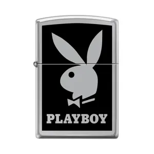 Playboy Black Logo Zippo Lighter