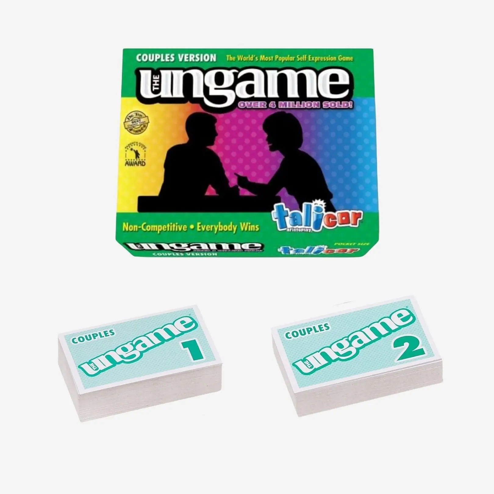 Talicor POCKET UNGAME Couples Non-Competitive Card Game for 6-8 Years Encourages Discussion & Communication Ideal for Couples Ice-Breakers and Serious Exchanges