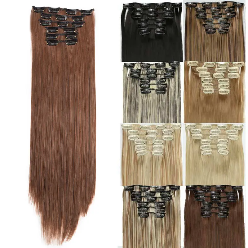 Aluna Hair 20 Inch 6PCS Long Wavy Clip-In Hair Extensions  display picture 1