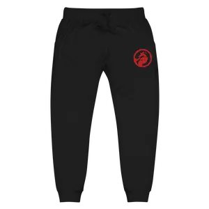 FEEL THE FEELS™: Unisex - Black Luxe Fleece Sweatpants - Root Chakra.