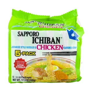 SAPPORO ICHIBAN Noodle Inst 5p Sapporo Ich Chicken,17.5 oz