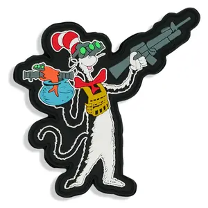 COMBAT IRON APPAREL™ Cat with a Gat Pvc Patch