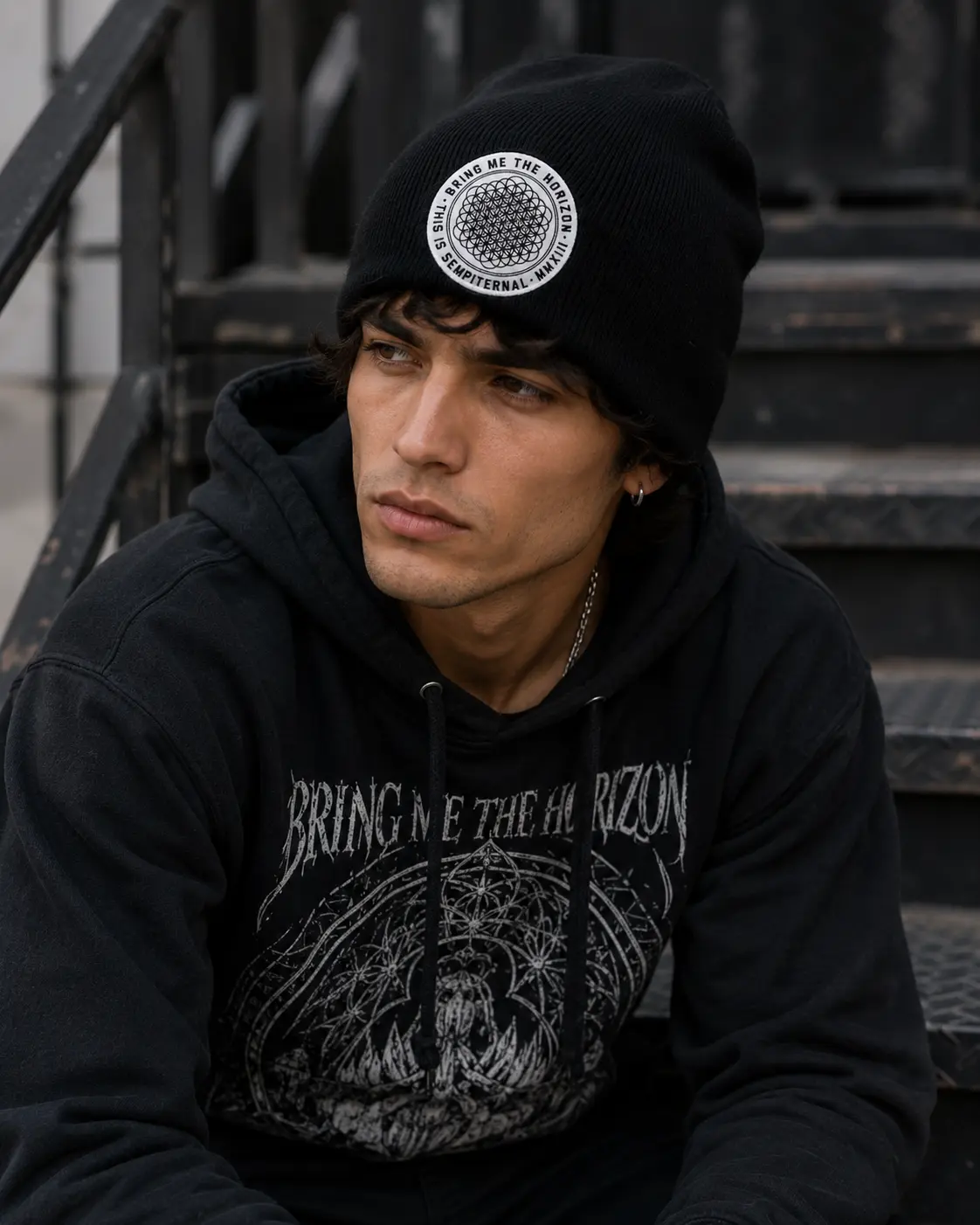 Bring Me The Horizon Sempiternal Unisex Beanie Hat, Black Fashion Accessory