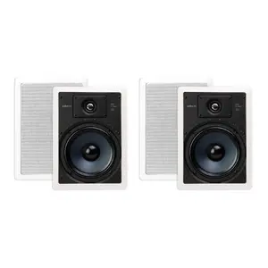 Polk Audio RC85i 8'' 2-Way Premium in-Wall Speakers (2 Pairs - 4 Speakers),White Aluminium Resistant
