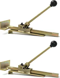 Flooring Jack, 2 Pack Professional Hardwood Flooring Jack and Positioning Tool for Straighten and Installing Hardwood Floors, Easy Ratcheting Mechanism