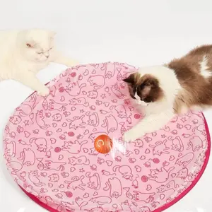 Cat & Dog Hunting Mat for Indoor Use: Simulated Play Mat, Interactive Cat Toy, Hide and Seek Mouse Game with electronic Bouncing Ball