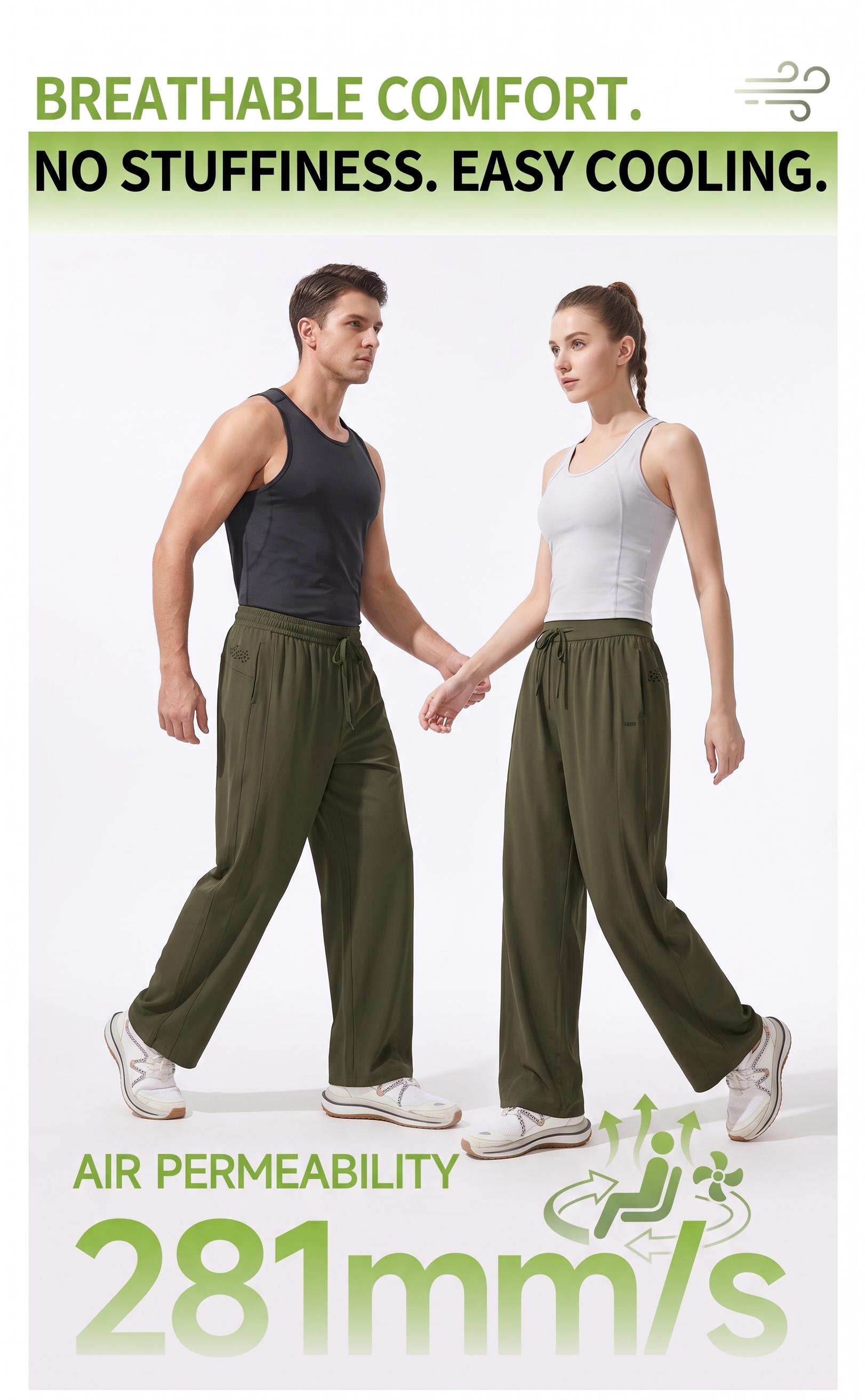 CAONAT 2.0 air conditioning pants, Ice Cooling Straight Pants, Unisex Lightweight Breathable Stretch Basic Plain All-Seasons Summer Casual Trousers CAONAT 2.0 air conditioning pants, Ice Cooling Straight Pants, Unisex Lightweight Breathable Stretch Basic Plain All-Seasons Summer Casual Trousers