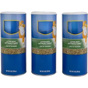 Natural Cat Training Aid Powder| Litter Box Attractant for Kittens & Adult Cats| Odor Control & Home Cleanliness Solution| 9oz Easy-Use Pack of 3| Reusable Pet Training Helper flea  treatment  dogs dog  medicine