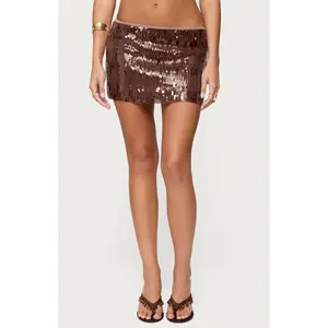 Edikted Women's Kaylee Sequin Mini Skirt - Multicolor