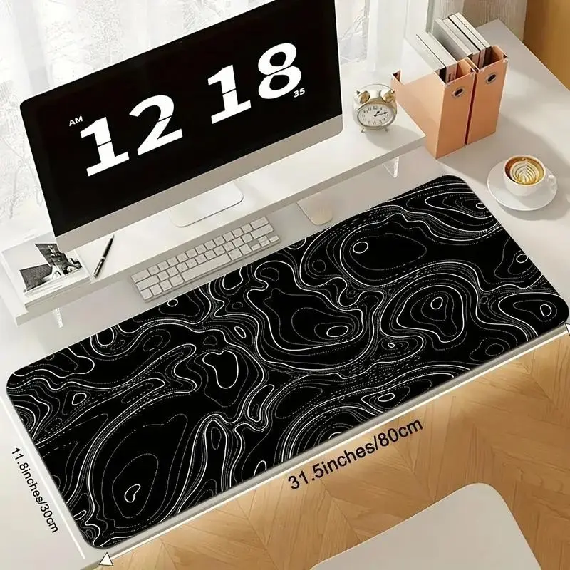 Large Gaming Mouse Pad, Non-Slip Rubber Base, Washable Desktop Mat, 80x30 Cm/90x40 Cm, Suitable for Gamers & Professionals, E-Sports Specialized
