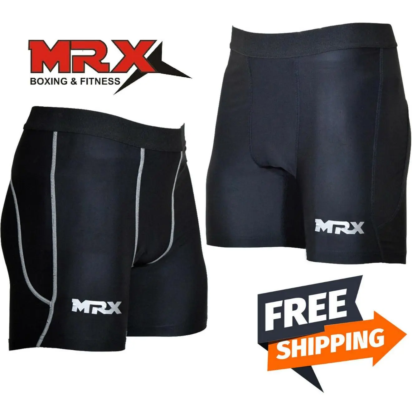 MRX Men's Compression Shorts - Stretch Spandex Shorts for Gym, Yoga, Training and Cycling Activities, Stretch Shorts, Sports Spandex Short