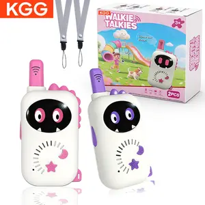 Cute walkie talkie for boys and girls, cute cartoon for children, long-distance communication exploration, handheld transceiver remote interactive intercom, student walkie talkie, outdoor camping entertainment Durable