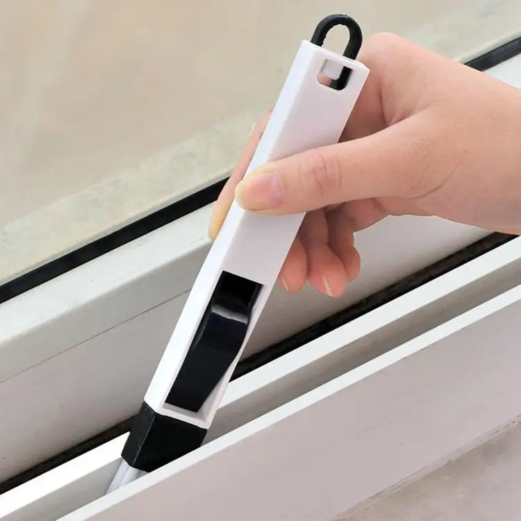 Window Recess Cleaning Brush Screen Cleaning Tool Window Recess Small Brush with Dustpan Cleaning Window and Door Crevice Brush