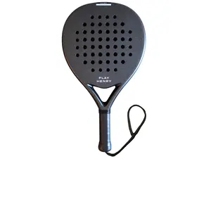 Play Henry Seaview 3k Carbon Fiber Padel Racquet in Coal Black