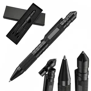 Tungsten steel attack breaking window head high decibel survival whistle multifunctional tactical pen signature pen self-defense pen