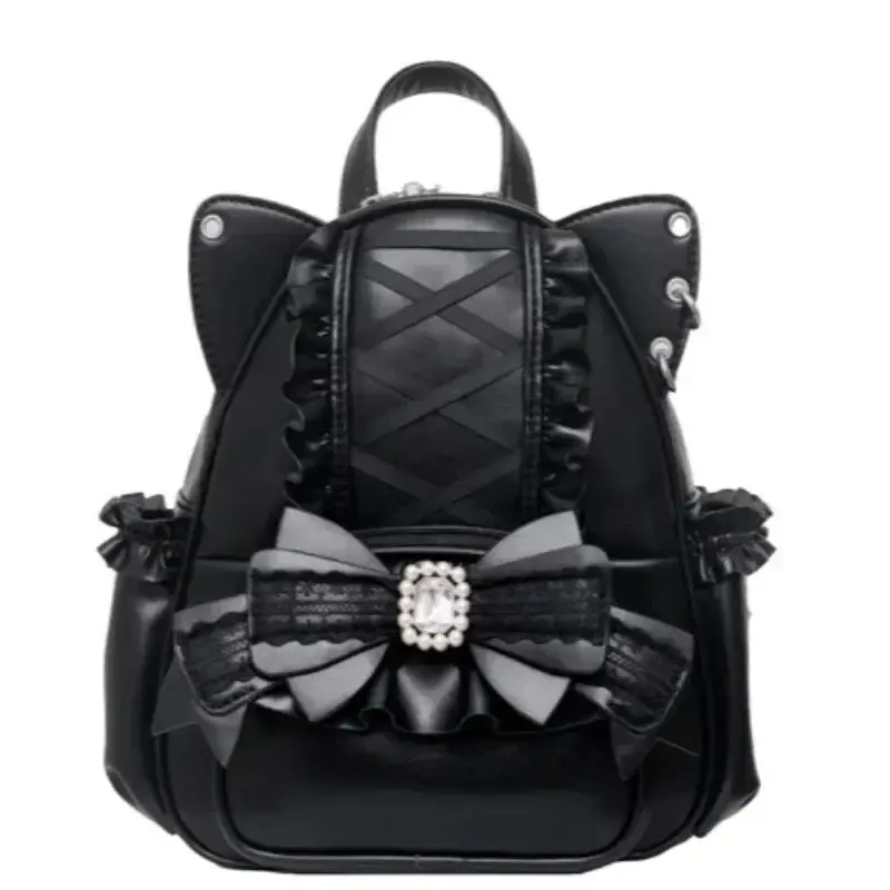 Lace Cat's Ear School Bag Japan Lolita Ita Mochila Cute Large Capacity Mochilas Mujer 2026 New Bow Women Bags Student Backpack