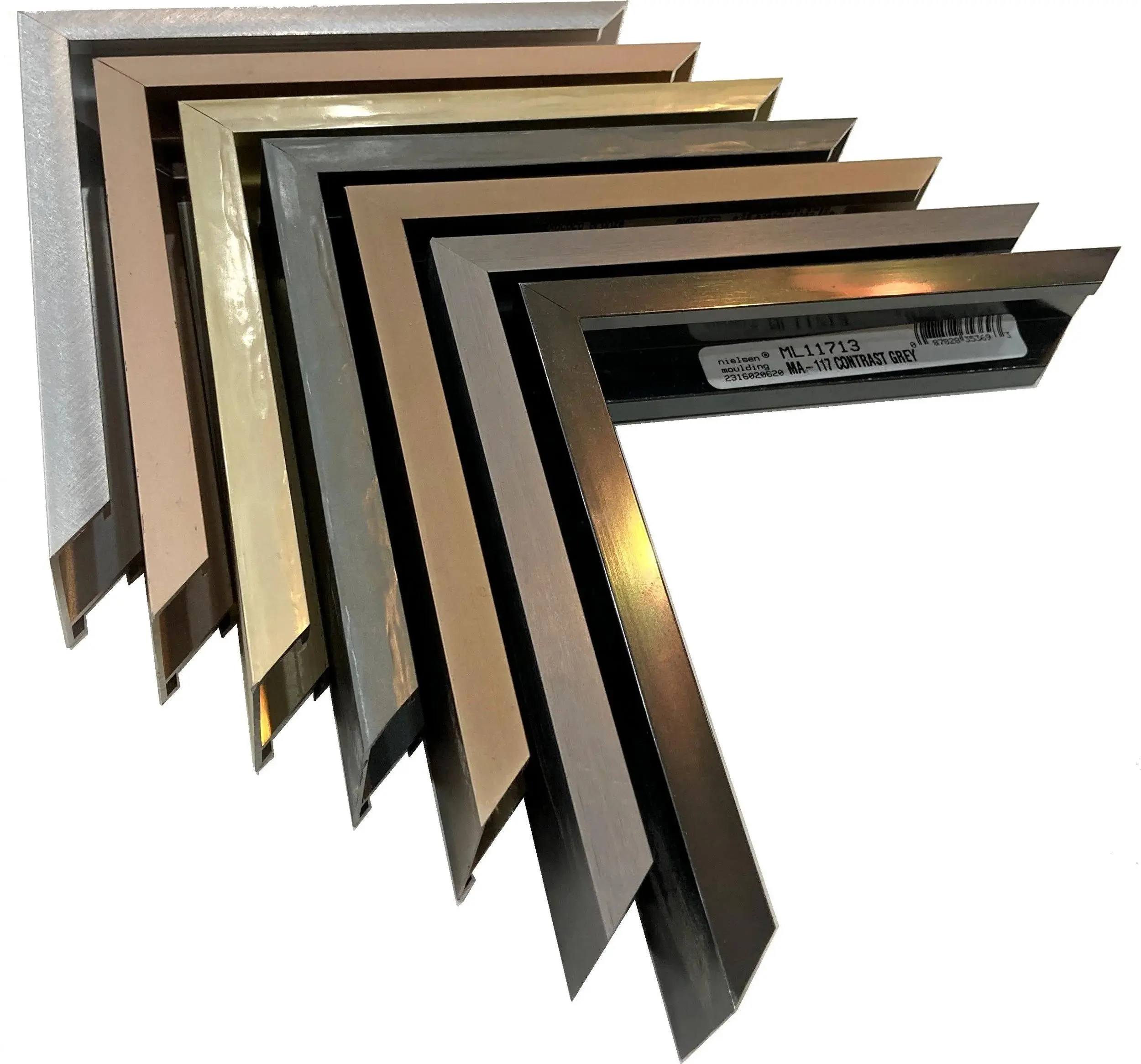 Custom Cut Picture Frame - Sectional Metal - Nielson 117
