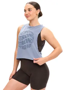 Globe Crop Tank - Sterling