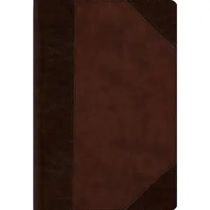 ESV Large Print Compact Bible, Red Letter (Trutone, Brown/Walnut, Portfolio Design)