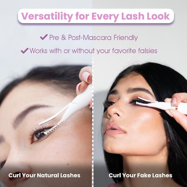 RIKI LOVES RIKI Eyelash Curler with 3 Adjustable Temperature Settings for Precise Curling & Makeup Rechargeable USB Cable Ergonomic Design Viral Finds Fall Sale