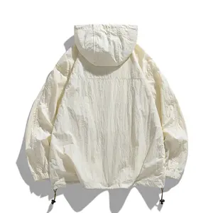 Kyn Apparel Men's UPF50+ Hiking Jackets Women Camping Windproof Windbreaker Summer Cycling Running Fishing Sun-Protective Jackets