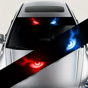 Car Eye Pattern Sticker, Car B-pillar Eye Sticker, Car Front Windshield Sticker, Car Engine Cover Sticker, Car Decorative Sticker, Waterproof & Anti-scratch Car Sticker for All Models