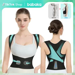 [Summer Vibes] Babaka Posture Corrector – Invisible Under Clothes, Lightweight Adjustable Back Brace for Upper & Lower Back Support, Posture Improvement, Daily Wear for Men & Women