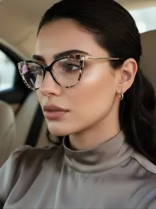 Women's Cat Eye Frame Flat Mirror, High-Quality Women's Makeup Accessory, Perfect Gift for Her, Essential Beauty Tool, Trendy Frames