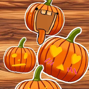 Pumpkin stickers