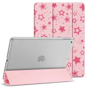 Casing Bee Starry Pink iPad Case Ultra-Slim Lightweight Tablet Cover for Air 6 5 4 Pro 4 3 2 1 iPad 11 10 9 8 7  Mini 7 6 Magnetic Protection with Pencil Holder - Protective