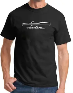 1968 1969 Ford Fairlane Convertible Classic Outline Design T-Shirt
