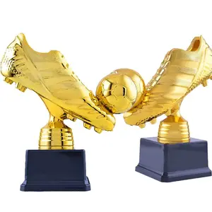 Gold Boot Award Display Piece, Football Boot Trophy Ornament, Creative Memorial Cup, Meaningful Soccer Competition Prize