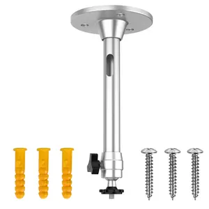 Mini Projector Ceiling/Wall Mount Bracket, Aluminum Alloy 360° Adjustable Holder, 1/4" Screw, Max Load 3kg, Universal Stand for DLP & Mini Projectors