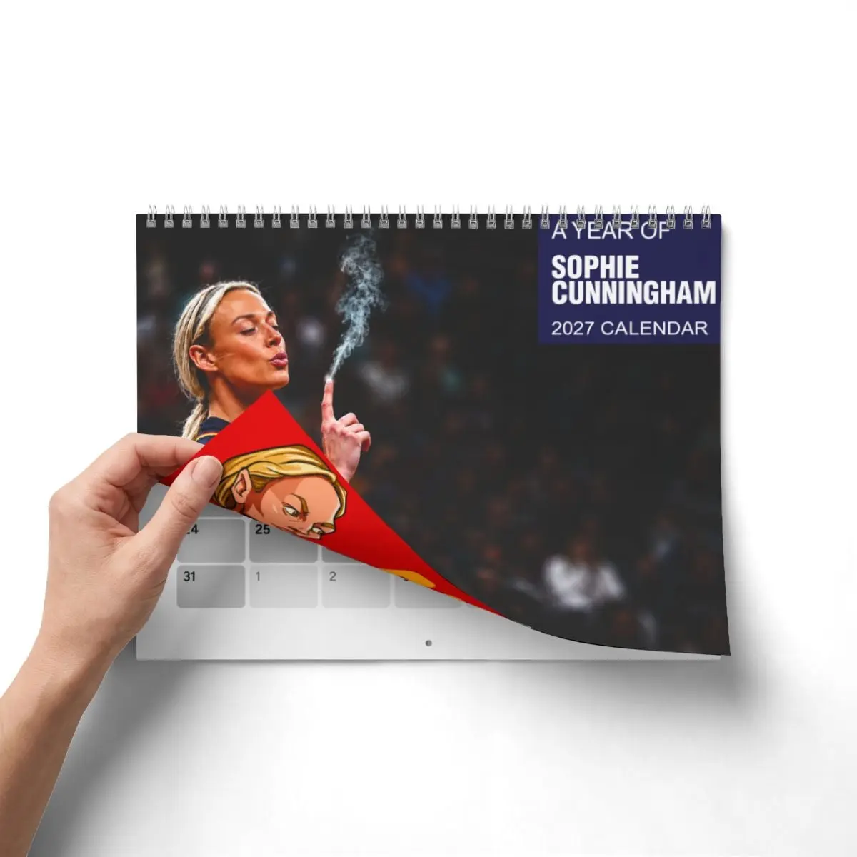 Cunningham Calendar 2027-2026 ver2– Sophie Cunningham Gift, Meme Basketball Calendar 2027 for Home Decor