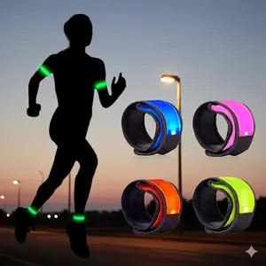 Glow in the Dark LED Wristbands, Flashing Sports Armbands for Night Running & Parties. Adjustable, Slip-Resistant Wristband for Adults & Kids. Multi-Color Light Up Toys for Concerts, Festivals, Carnival & Halloween Decor. Portable Glow Accessories.