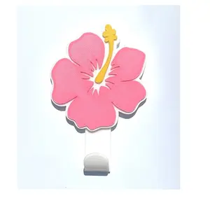 Hibiscus Flower Magnetic Cruise Hook | Heavy Duty Neodymium Magnet Hooks for Cruise Ship Cabin & Stateroom - 60lb Strong Hold Wall Mounted Hook for Hanging Towels, Clothes, Keys & More Accessories - Space Saving Organization Essentials