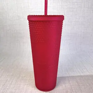 STARBUCKS Ruby Red Pink Mothers Day 2023 Venti Studded Tumbler cup