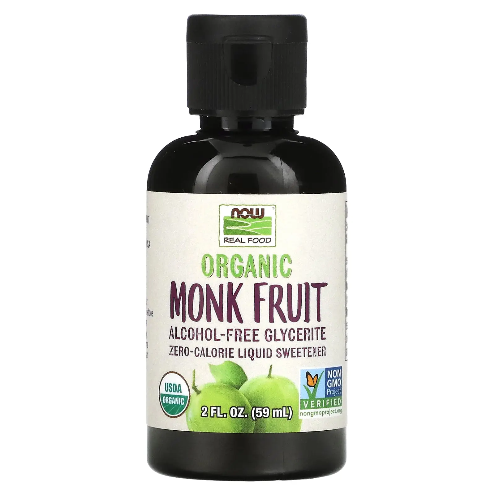 NOW Foods Organic Monk Fruit, Liquid Sweetener, 2 fl oz (59 ml) NOW Foods Organic Monk Fruit, Liquid Sweetener, 2 fl oz (59 ml)