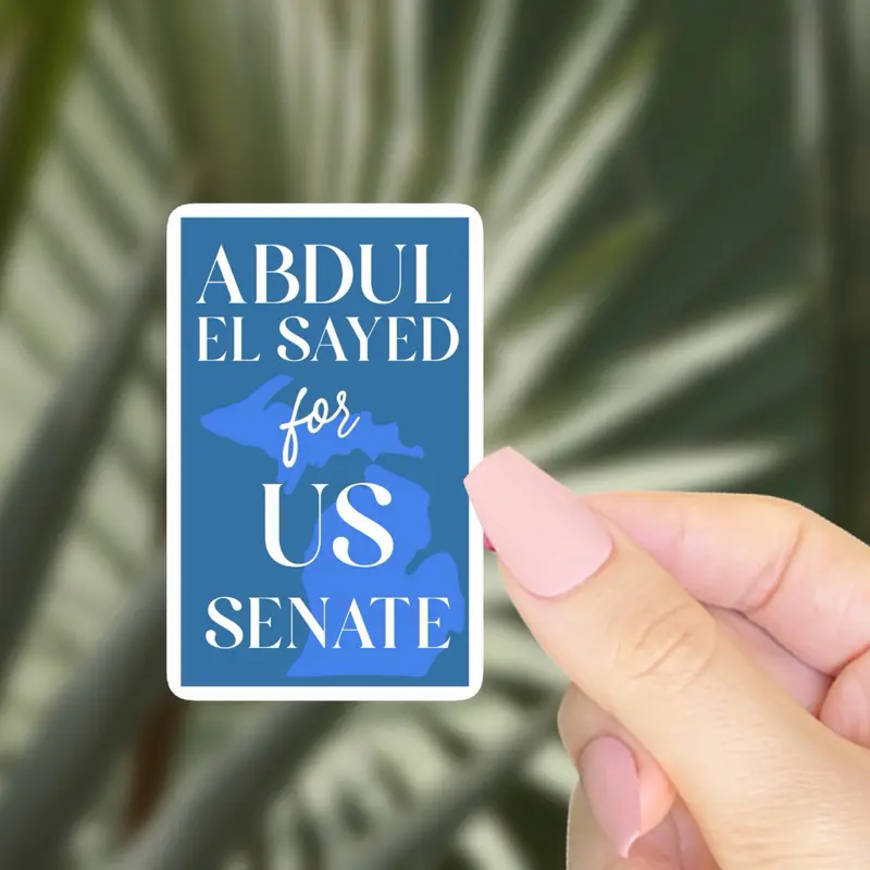 Michigan Senate Sticker, Handmade Vinyl Sticker